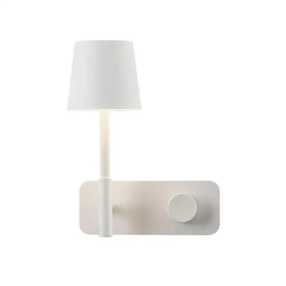 Minimalist white led usb wall lamp bedroom night light