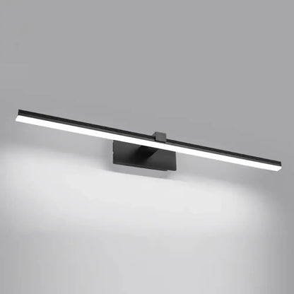 Minimalist white led wall mount light fixture bathroom vanity lighting