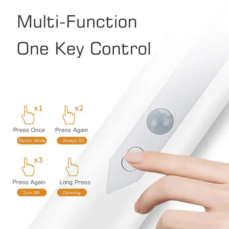 Minimalist white motion sensor night light bedroom usb rechargeable
