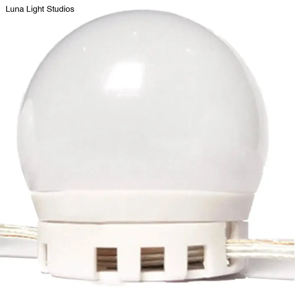 Minimalist white oval led vanity strip mirror dressing room lighting