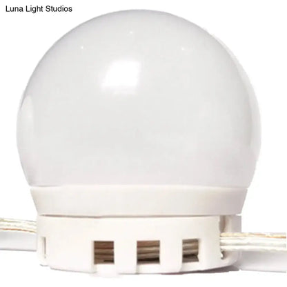 Minimalist white oval led vanity strip mirror dressing room lighting