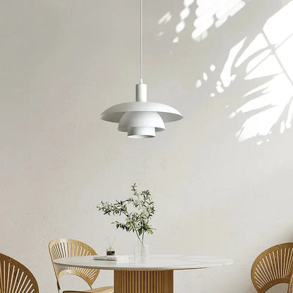 Minimalist white petal pendant light dining room decorbites cream style