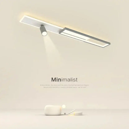 Minimalist white rectangular corridor spotlight ceiling light entrance