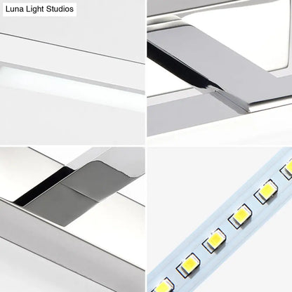 DecorBites™ Minimalist White Rod Acrylic LED Wall Lamp - Bathroom Vanity Light