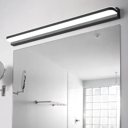 Minimalist white stainless steel led wall light bathroom fixture