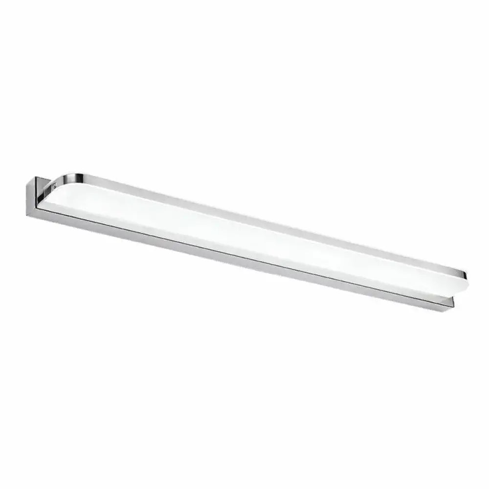 Minimalist white stainless steel led wall light bathroom fixture