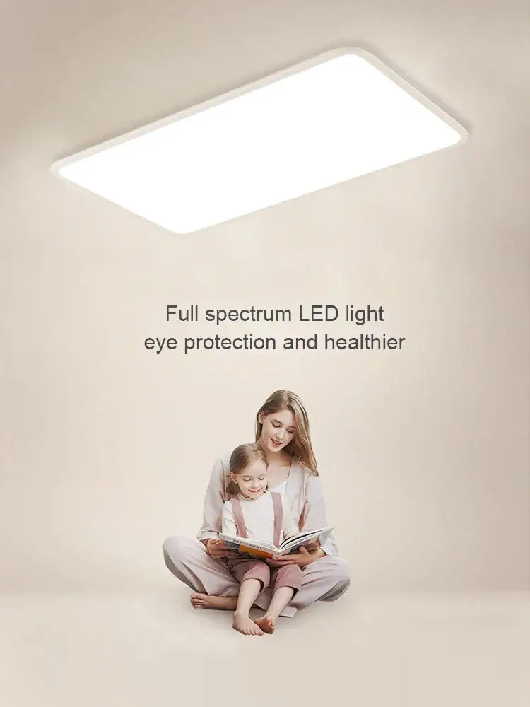 Minimalist white ultra thin led ceiling light for living room