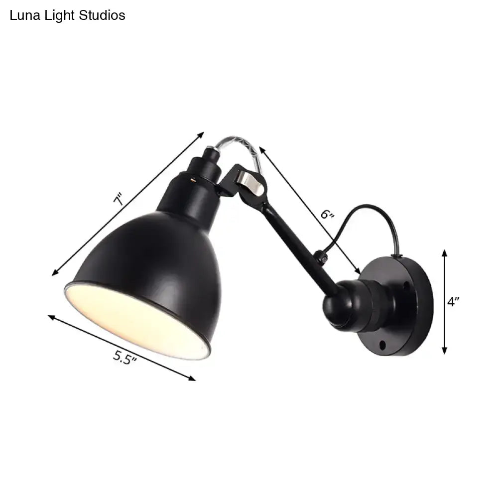 Minimalist yellow & black wall mounted lamp for living room