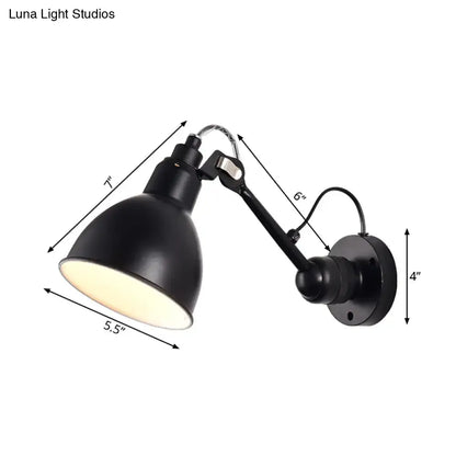 Minimalist yellow & black wall mounted lamp for living room