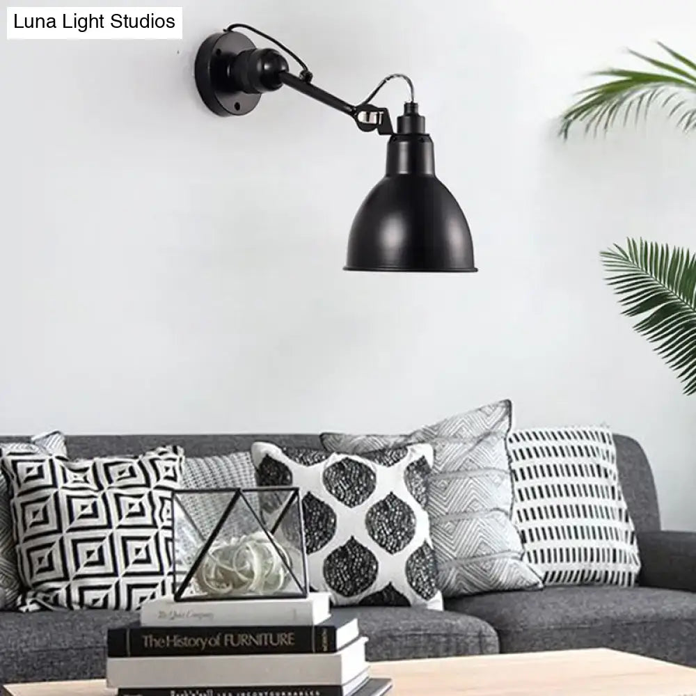 Minimalist yellow & black wall mounted lamp for living room