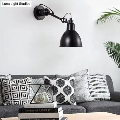 Minimalist yellow & black wall mounted lamp for living room
