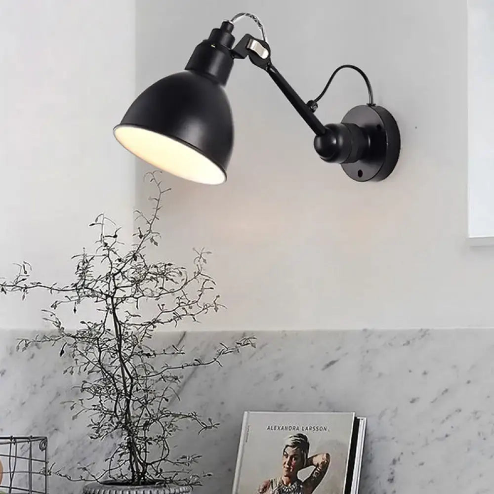 Minimalist yellow & black wall mounted lamp for living room