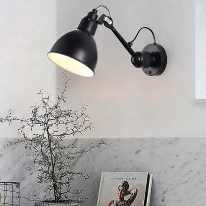 Minimalist yellow & black wall mounted lamp for living room