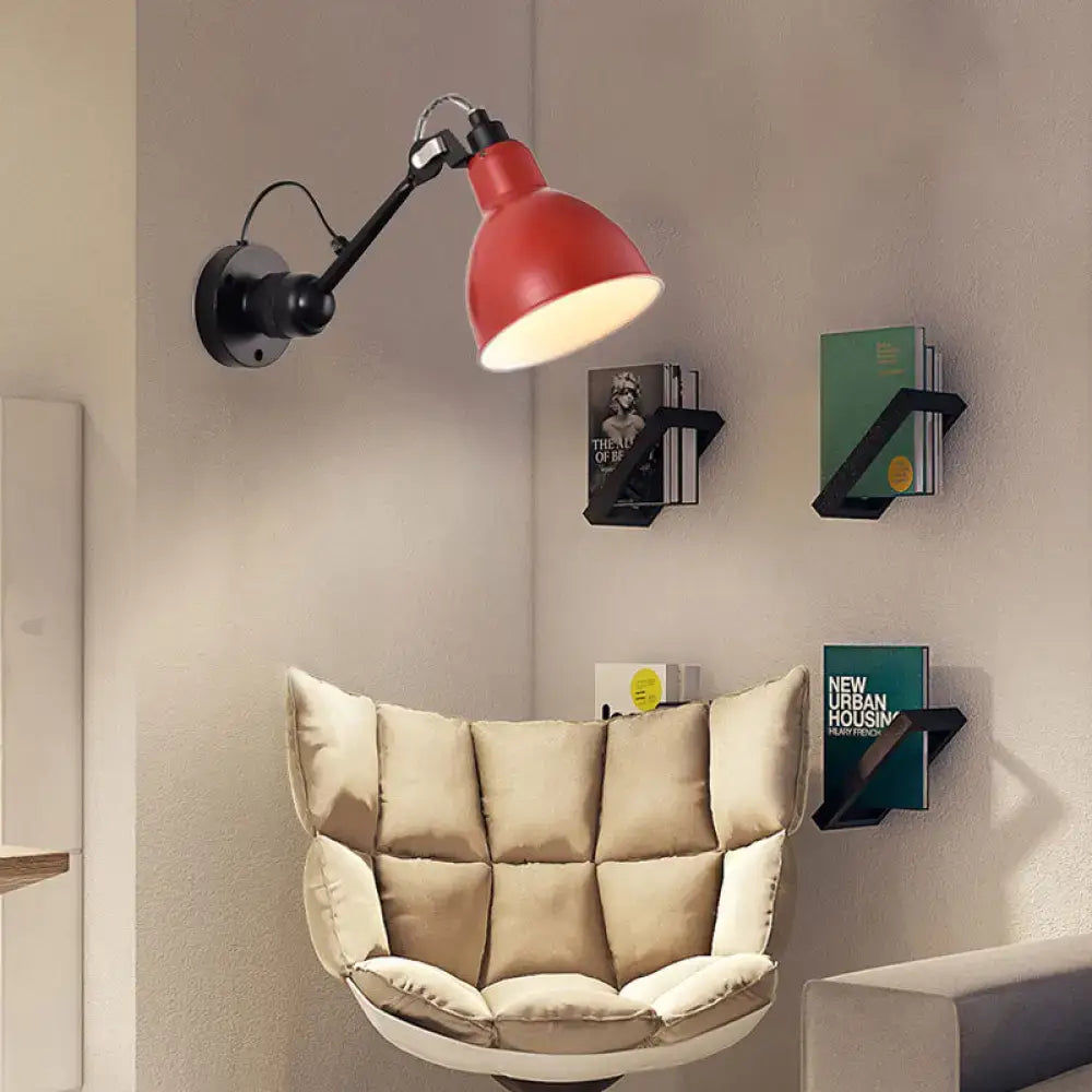 Minimalist yellow & black wall mounted lamp for living room
