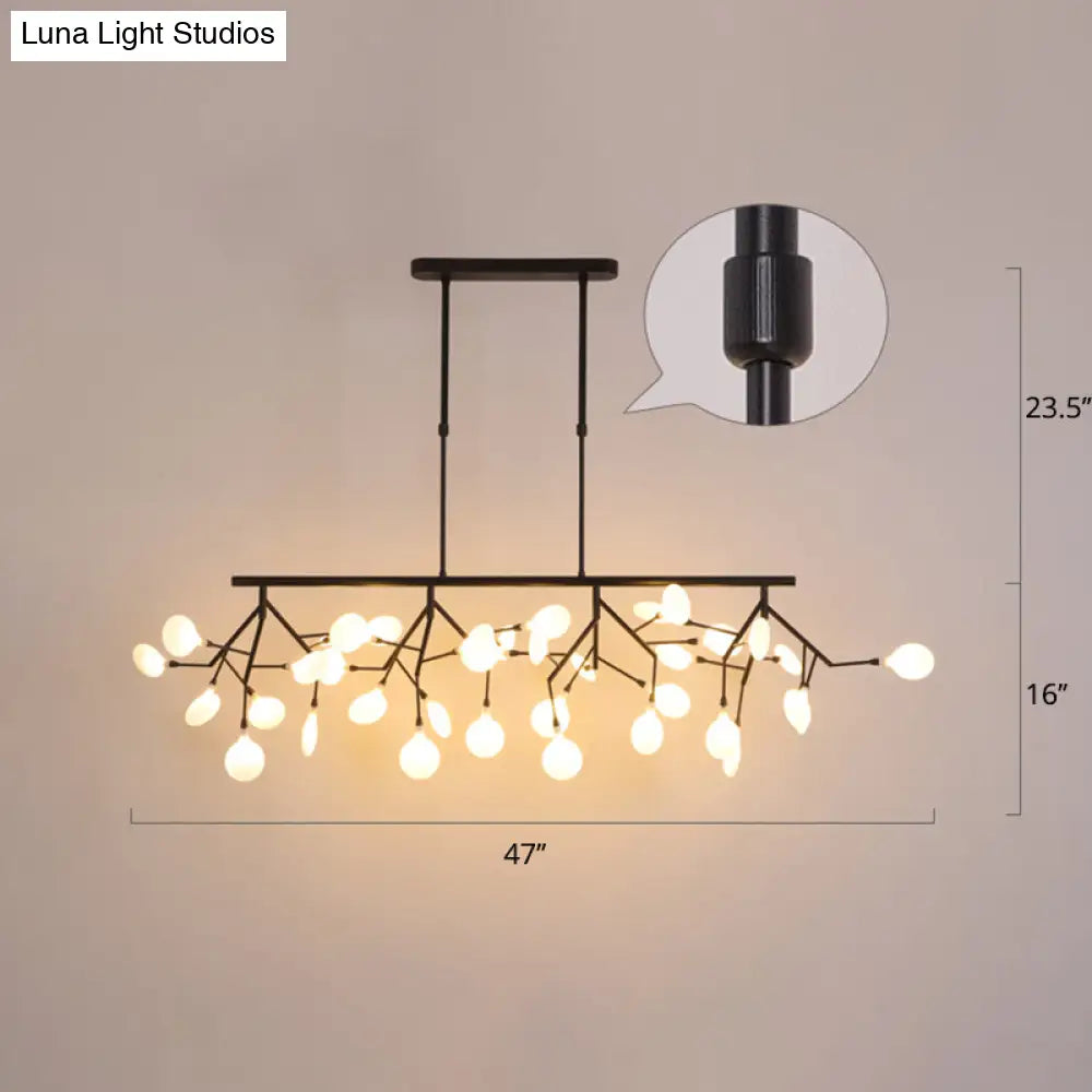 DecorBites™ Minimalistic Acrylic Twig Ceiling Pendant Light - Island Lighting Ideas for Dining Room
