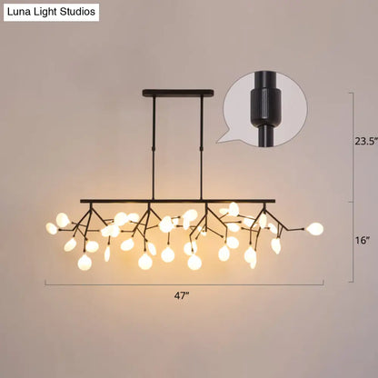 DecorBites™ Minimalistic Acrylic Twig Ceiling Pendant Light - Island Lighting Ideas for Dining Room