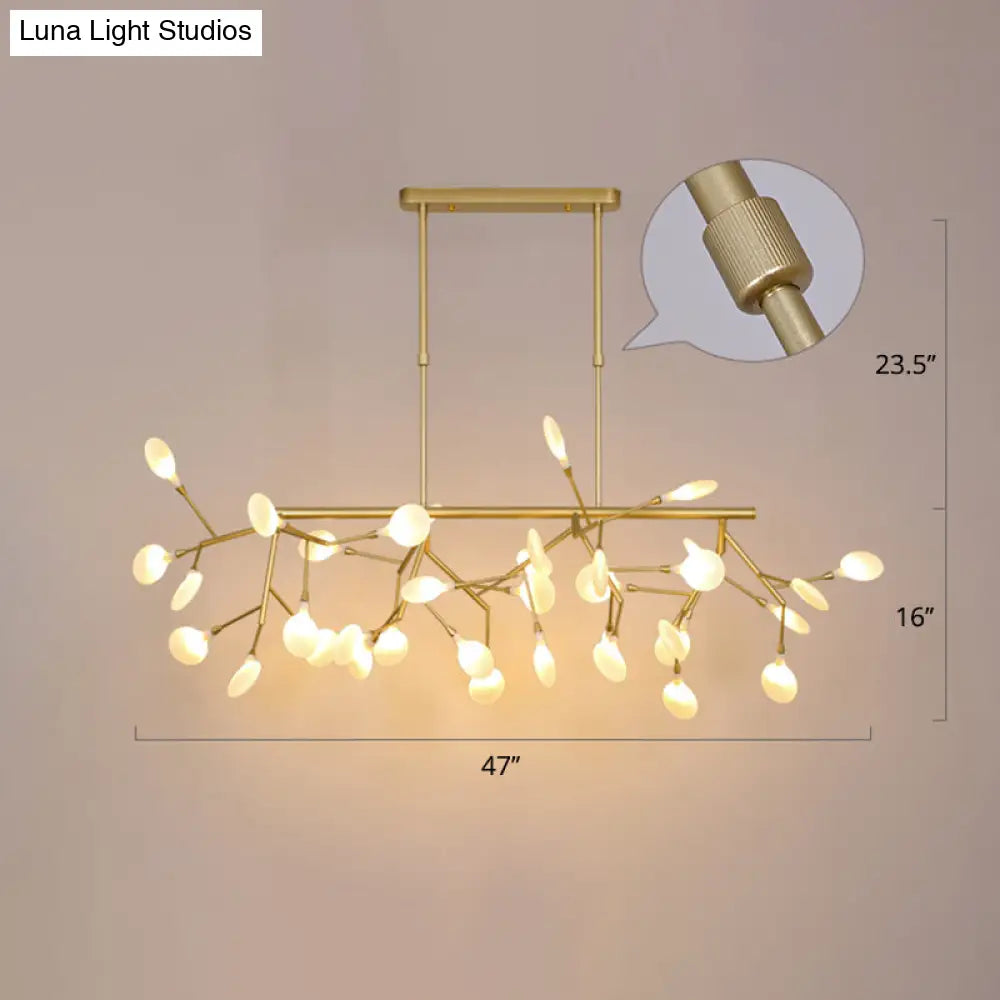 DecorBites™ Minimalistic Acrylic Twig Ceiling Pendant Light - Island Lighting Ideas for Dining Room