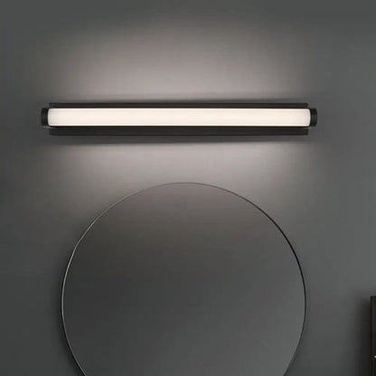 DecorBites™ Minimalistic LED Vanity Sconce Bathroom Wall Light - Black, Tubular Acrylic Shade (16"/20"/24" L)