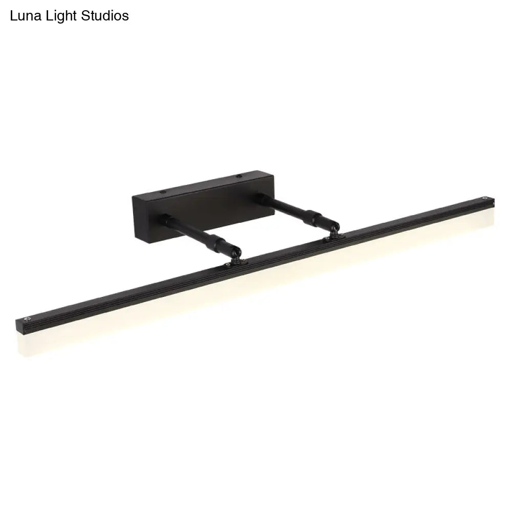 DecorBites™ Minimalistic LED Vanity Sconce Light: Retractable Stick Design for Bathroom with Wall Mount Fixture