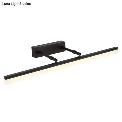 DecorBites™ Minimalistic LED Vanity Sconce Light: Retractable Stick Design for Bathroom with Wall Mount Fixture