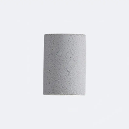 DecorBites™ Minimalistic LED Wall Light: Half Cylinder Living Room Sconce with Cement Fixture