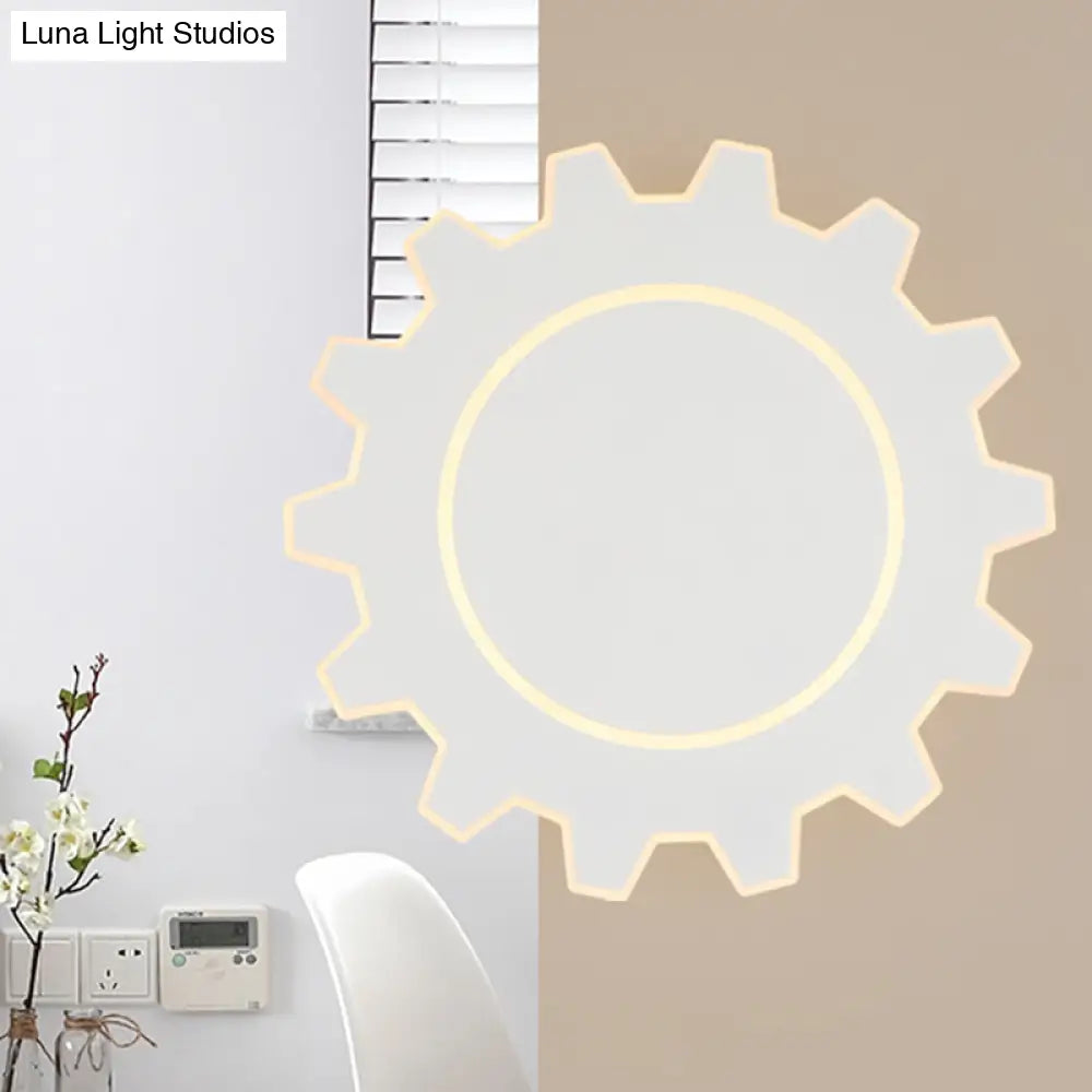 DecorBites™ Minimalistic LED Wall Sconce: Acrylic Black/White Finish, Warm/White Light