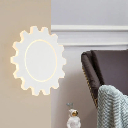 DecorBites™ Minimalistic LED Wall Sconce: Acrylic Black/White Finish, Warm/White Light