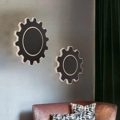 DecorBites™ Minimalistic LED Wall Sconce: Acrylic Black/White Finish, Warm/White Light