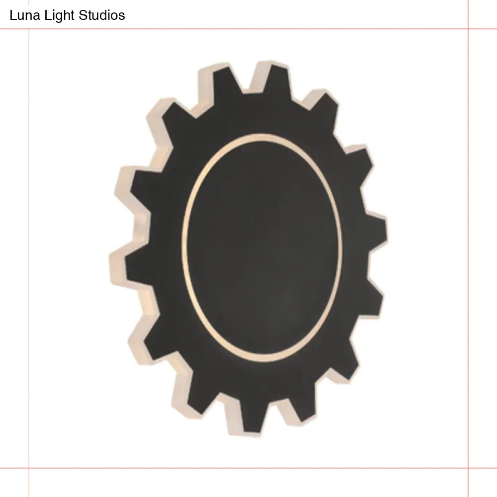 DecorBites™ Minimalistic LED Wall Sconce: Acrylic Black/White Finish, Warm/White Light