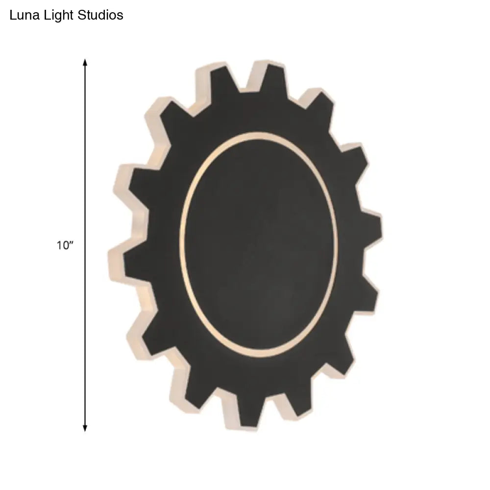 DecorBites™ Minimalistic LED Wall Sconce: Acrylic Black/White Finish, Warm/White Light