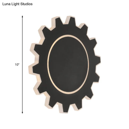 DecorBites™ Minimalistic LED Wall Sconce: Acrylic Black/White Finish, Warm/White Light