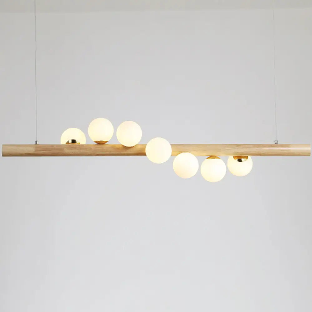 DecorBites™ Minimalistic Milk Glass Suspension Light: Elegant Jewelry Pendant for Dining Room