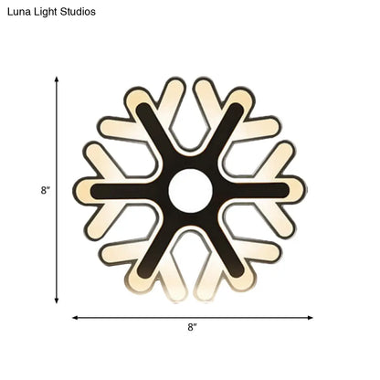 DecorBites™ Minimalistic White Acrylic LED Wall Lamp for Bedroom - Diamond Twig Flower Design