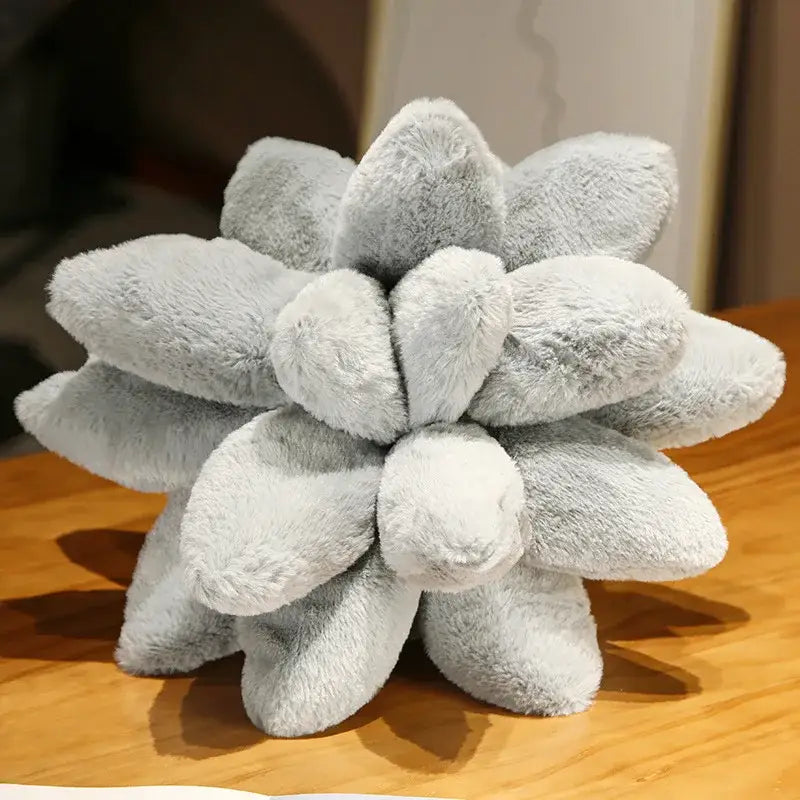 Mint green 3d succulent cactus pillow living room plush cushion