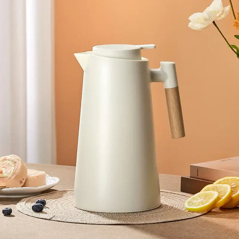 Mint green double glazed thermos kettle kitchen pitcher with display