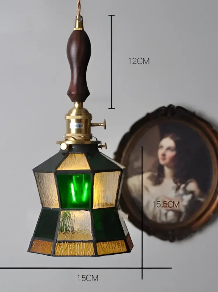 Mint green fluted glass led wall lamp sconce bedroom light
