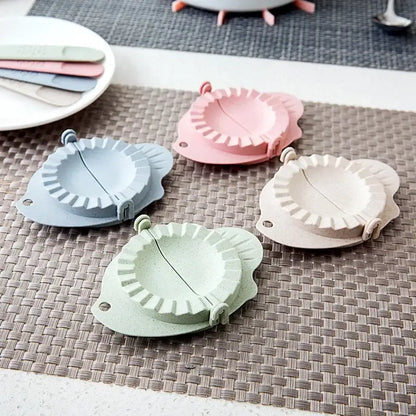 Mint green leaf silicone dumplings maker tool kitchen accessory