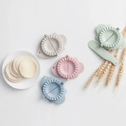Mint green leaf silicone dumplings maker tool kitchen accessory