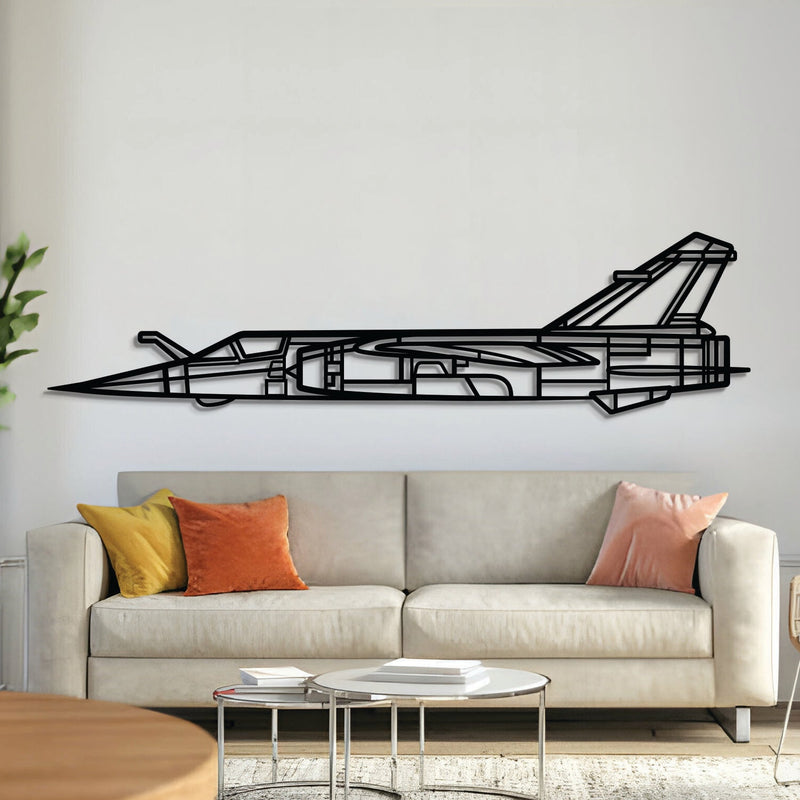 Mirage F1CT Metal Aircraft Wall Art - NCP0585, front view