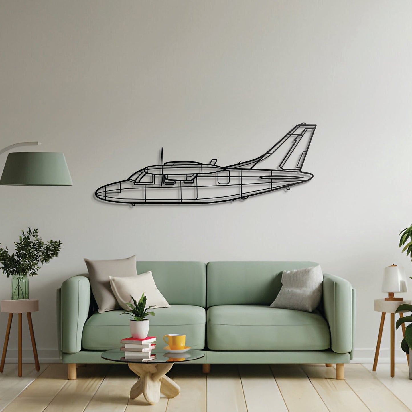 MU-2K Metal Aircraft Wall Art - NCP0290