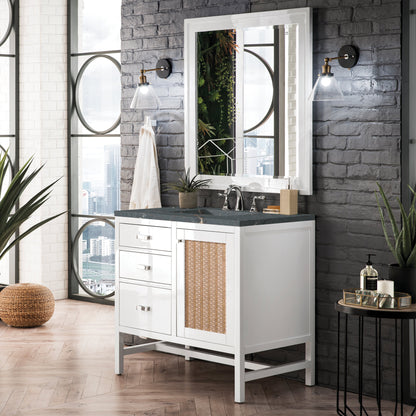 James Martin Addison 36" Single Bathroom Vanity, Glossy White