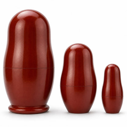 Set of 3 Nutcracker Soldiers Wooden Nesting Dolls 4.25 Inches