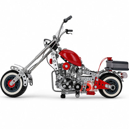 Motorcycle Bike Chopper Construction Model Kit (940 Pieces)