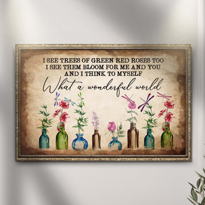 What A Wonderful World Sign X