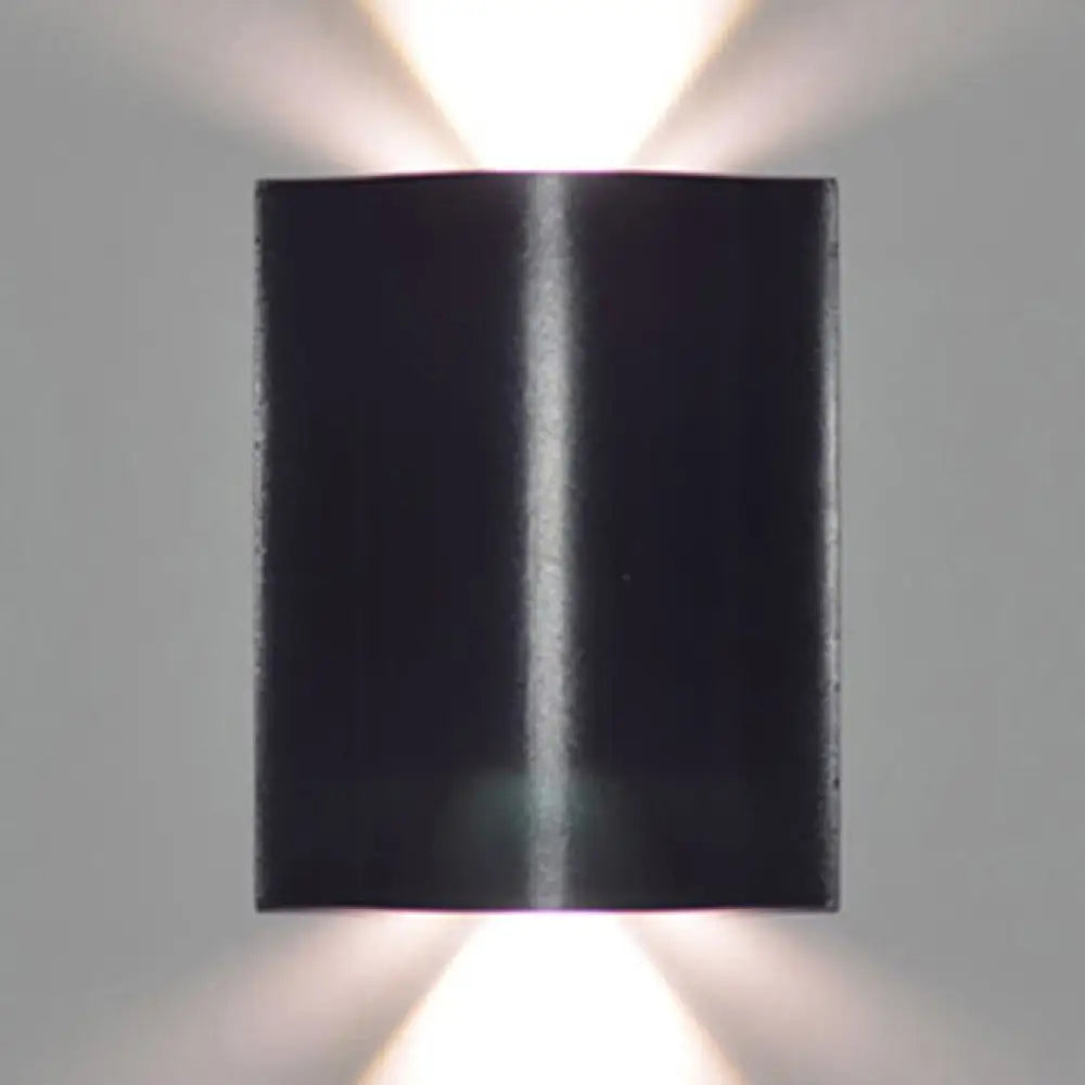 DecorBites™ Modern 1/2/3-Light Black Porch Wall Sconce with Wavy Metal Shade and Warm/White Lighting