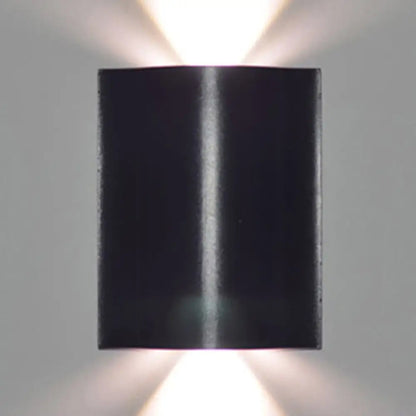 DecorBites™ Modern 1/2/3-Light Black Porch Wall Sconce with Wavy Metal Shade and Warm/White Lighting