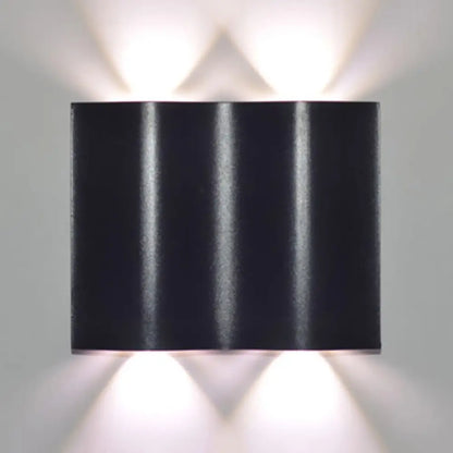DecorBites™ Modern 1/2/3-Light Black Porch Wall Sconce with Wavy Metal Shade and Warm/White Lighting