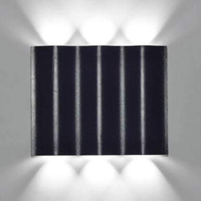 DecorBites™ Modern 1/2/3-Light Black Porch Wall Sconce with Wavy Metal Shade and Warm/White Lighting