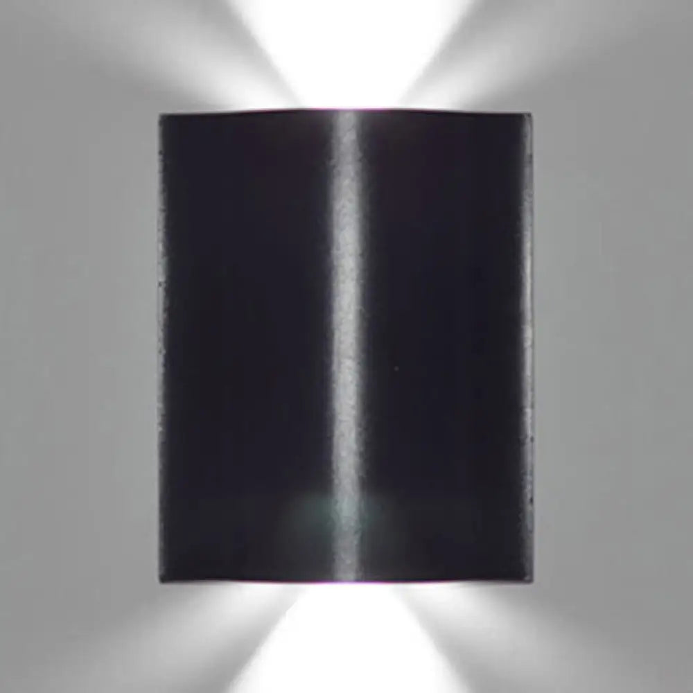 DecorBites™ Modern 1/2/3-Light Black Porch Wall Sconce with Wavy Metal Shade and Warm/White Lighting