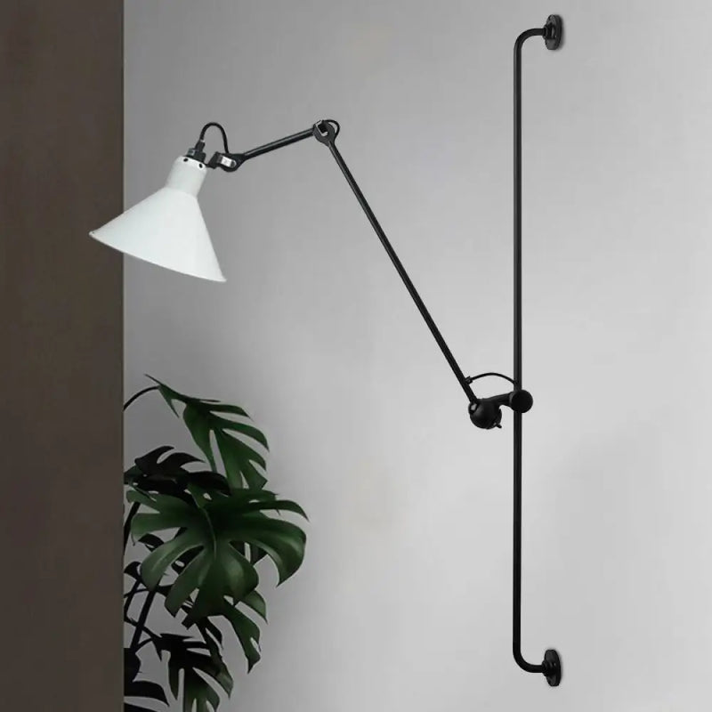 DecorBites™ Modern 1-Head Sconce Lighting with Metal Shade - Red/Yellow Conical Wall Mount Lamp for Bedside
